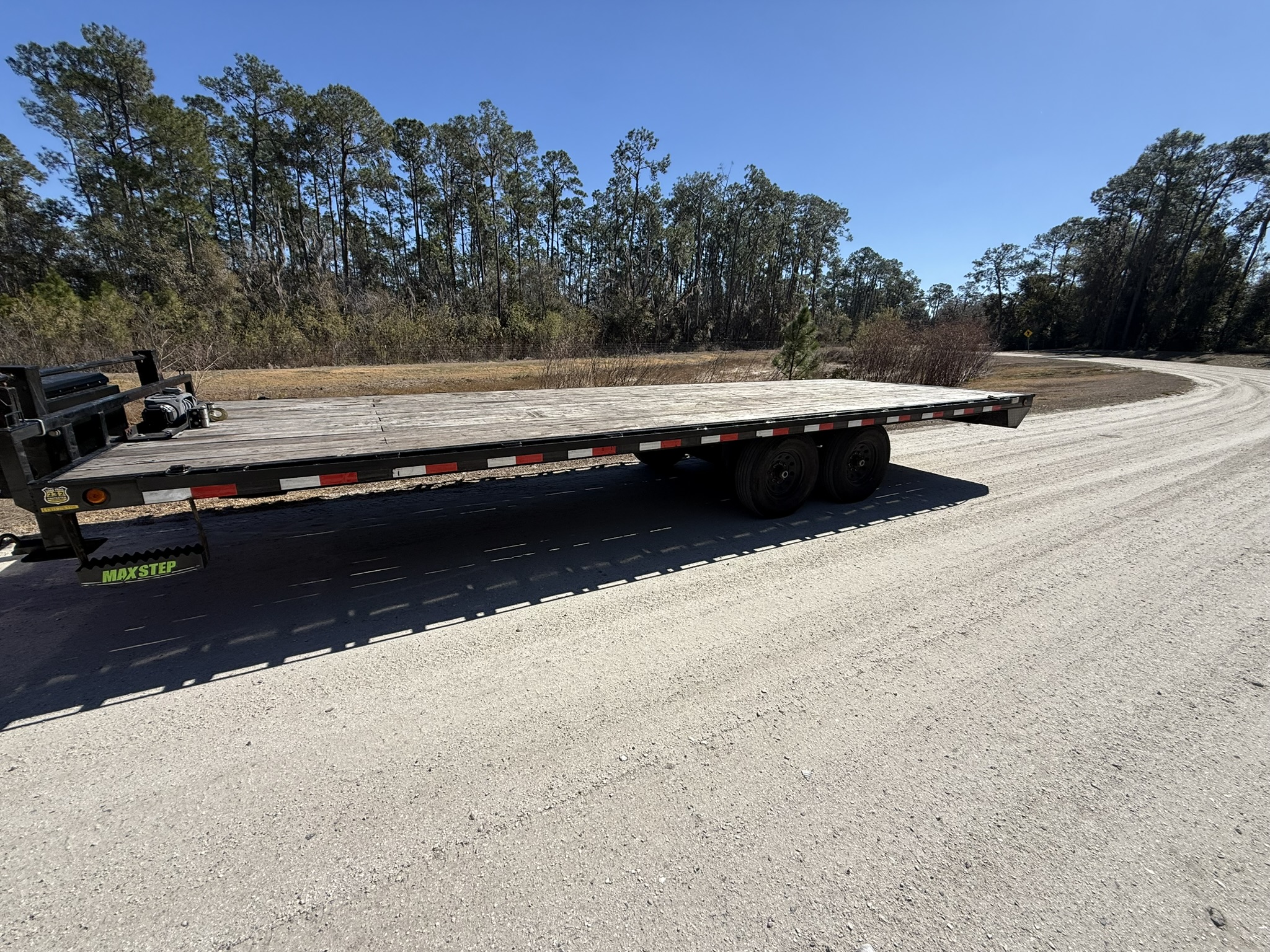 24ft deckover trailer rental in Winter Haven FL - Carrichi Trailer Co